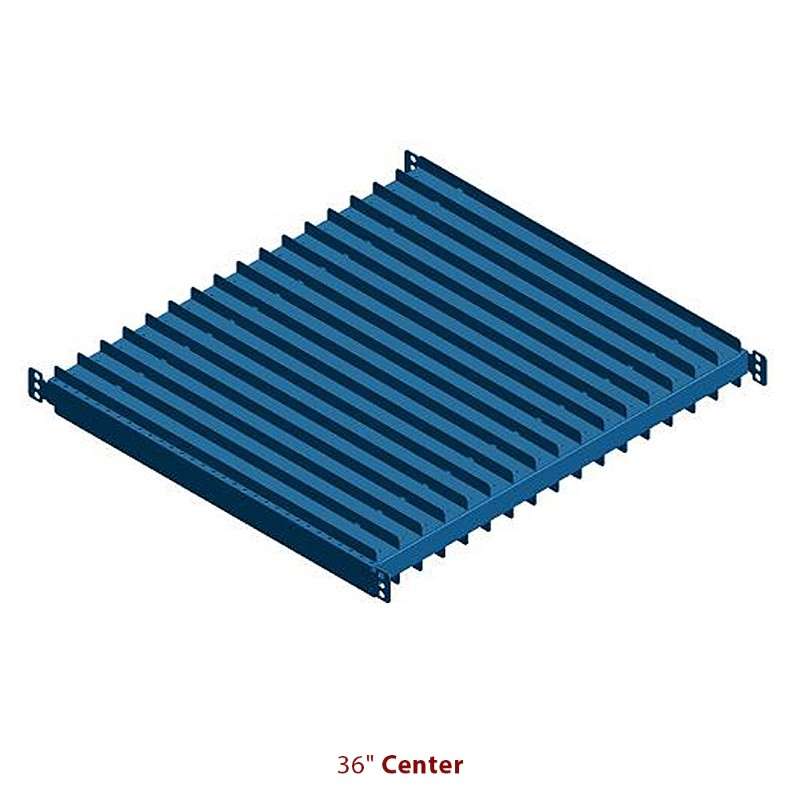 Stencil Frame Shelf Top/Base Set, 18 Slots, 1.75 x 36in